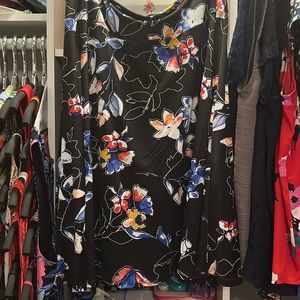 Renee C Corrie Floral Knit Skirt size XL